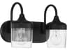 Craftmade Wrenn 2-Light Flat Black Vanity Light