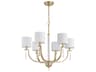 Craftmade Fortuna 6-Light Satin Brass Drum Chandelier
