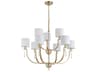 Craftmade Fortuna 9-Light Satin Brass Drum Chandelier