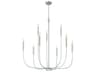 Craftmade Traci 9-Light Brushed Polished Nickel Candelabra Chandelier