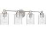 Craftmade Lyndsey 4-Light Brushed Polished Nickel Vanity Light
