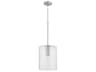 Craftmade Lyndsey 1-Light Brushed Polished Nickel Mini Pendant
