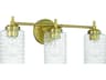 Craftmade Claire 3-Light Satin Brass Vanity Light