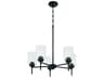 Craftmade Claire 5-Light Flat Black Cylinder Chandelier