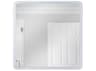 Craftmade Chassis White Wall Mirror Square