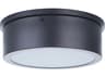 Craftmade Fenn Flat Black LED Drum Flush Mount