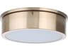 Craftmade Fenn Satin Brass LED Drum Flush Mount