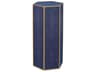 Century Furniture Thomas Obrien 9" Hexagon Faux Leather Indigo Shagreen Gold Leaf End Table