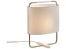 Carpyen Margot Matt Gold Beige Fabric Table Lamp