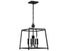 Crystorama Sylvan 4-Light Black Forged Candelabra Chandelier