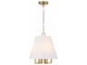 Crystorama Westwood 4-Light Vibrant Gold White Empire Pendant