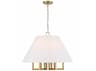 Crystorama Westwood 6-Light Vibrant Gold Empire Pendant