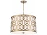 Crystorama Jennings 5-Light White Drum Chandelier