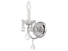 Crystorama Imperial 1-Light Polished Chrome Crystal Wall Sconce