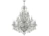 Crystorama Imperial 26-Light Polished Chrome Crystal Candelabra Chandelier