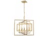 Crystorama Capri 5-Light Antique Gold Candelabra Chandelier