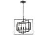 Crystorama Capri 5-Light Raw Steel Candelabra Chandelier