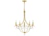 Crystorama Metro 5-Light Antique Gold Crystal Candelabra Chandelier