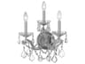 Crystorama Maria Theresa 3-Light Chrome Crystal Wall Sconce