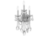 Crystorama Maria Theresa 3-Light Chrome Crystal Wall Sconce
