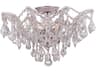 Crystorama Maria Theresa 5-Light Chrome Glass Semi Flush Mount