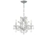 Crystorama Maria Theresa 4-Light Chrome Crystal Candelabra Chandelier