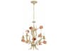 Crystorama Southport 5-Light Sage Rose Off White Candelabra Chandelier