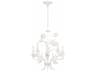 Crystorama Southport 5-Light Wet White Candelabra Chandelier
