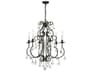 Crystorama Ashton 6-Light Bronze Crystal Candelabra Chandelier