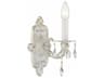 Crystorama Paris Market 1-Light White Crystal Wall Sconce