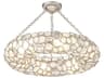 Crystorama Palla 6-Light Antique Silver Semi Flush Mount