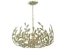 Crystorama Broche 6-Light Champagne Green Tea Candelabra Chandelier