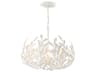 Crystorama Broche 5-Light Matte White Candelabra Chandelier