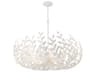 Crystorama Broche 12-Light Matte White Candelabra Chandelier