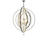 Crystorama Luna 12-Light English Bronze Antique Gold Candelabra Geometric Tiered Chandelier