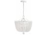 Crystorama Rylee 4-Light Matte White Bowl Chandelier