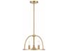 Crystorama Abbott 3-Light Vibrant Gold Candelabra Chandelier