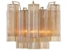 Crystorama Addis 2-Light Aged Brass Wall Sconce
