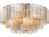 Crystorama Addis 16-Light Polished Chrome Geometric Flush Mount