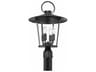 Crystorama Andover 4 - Light Outdoor Post Light with Clear Glass Shade