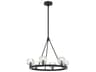 Crystorama Aragon 6-Light Matte Black Chandelier