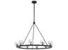 Crystorama Aragon 10-Light Matte Black Chandelier