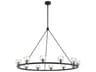 Crystorama Aragon 12-Light Matte Black Chandelier