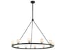 Crystorama Aragon 12-Light Matte Black Chandelier