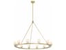 Crystorama Aragon 12-Light Soft Brass Chandelier