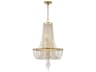 Crystorama Arcadia 4-Light Antique Gold Steel Crystal Candelabra Chandelier