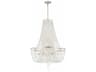 Crystorama Arcadia 9-Light Antique Silver Steel Crystal Candelabra Chandelier
