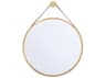 Crystorama Callahan Gold Wall Mirror Round
