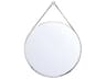 Crystorama Callahan Nickel Wall Mirror Round