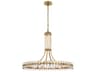 Crystorama Clover 12-Light Brass Glass Round Chandelier